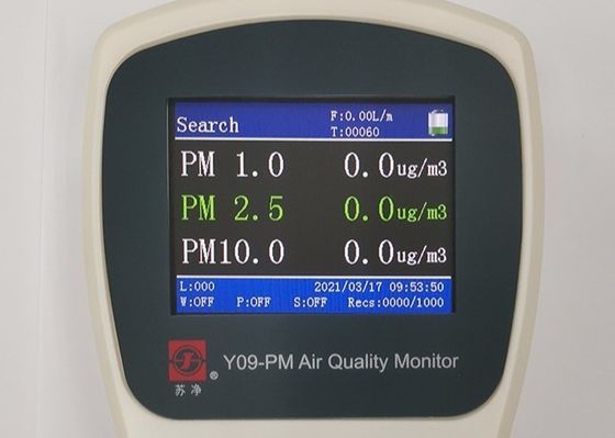 10W Particle Counter Monitor Kualitas Udara Luar Ruangan Y09-PM PM1.0 PM2.5