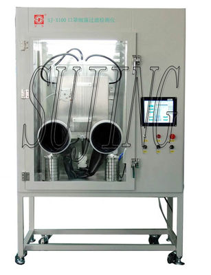 Harga yang bagus Masker Wajah Medis Mesin Uji BFE 2200cfu 28,3 L/Min on line