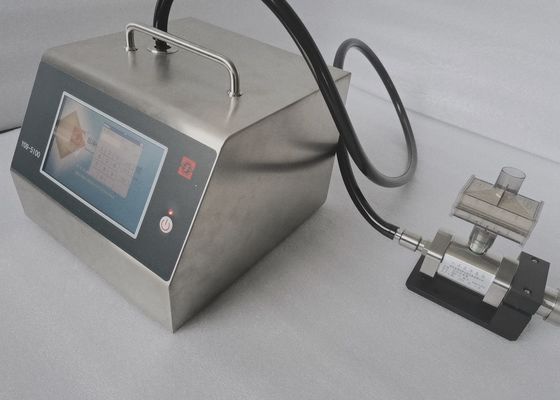 Harga yang bagus Penghitung Partikel Udara Portabel Enam Saluran 100LPM Dengan Printer Thermal Built In on line