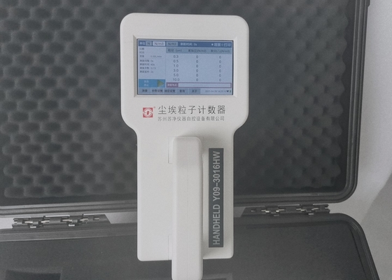 Harga yang bagus Penghitung Partikel Genggam Debu Untuk Laju Aliran Cleanroom 2,83L/Min on line